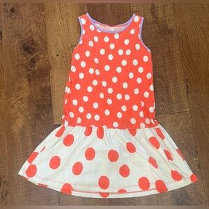 Mini Boden girls polka dot dress Sz 5-6 years